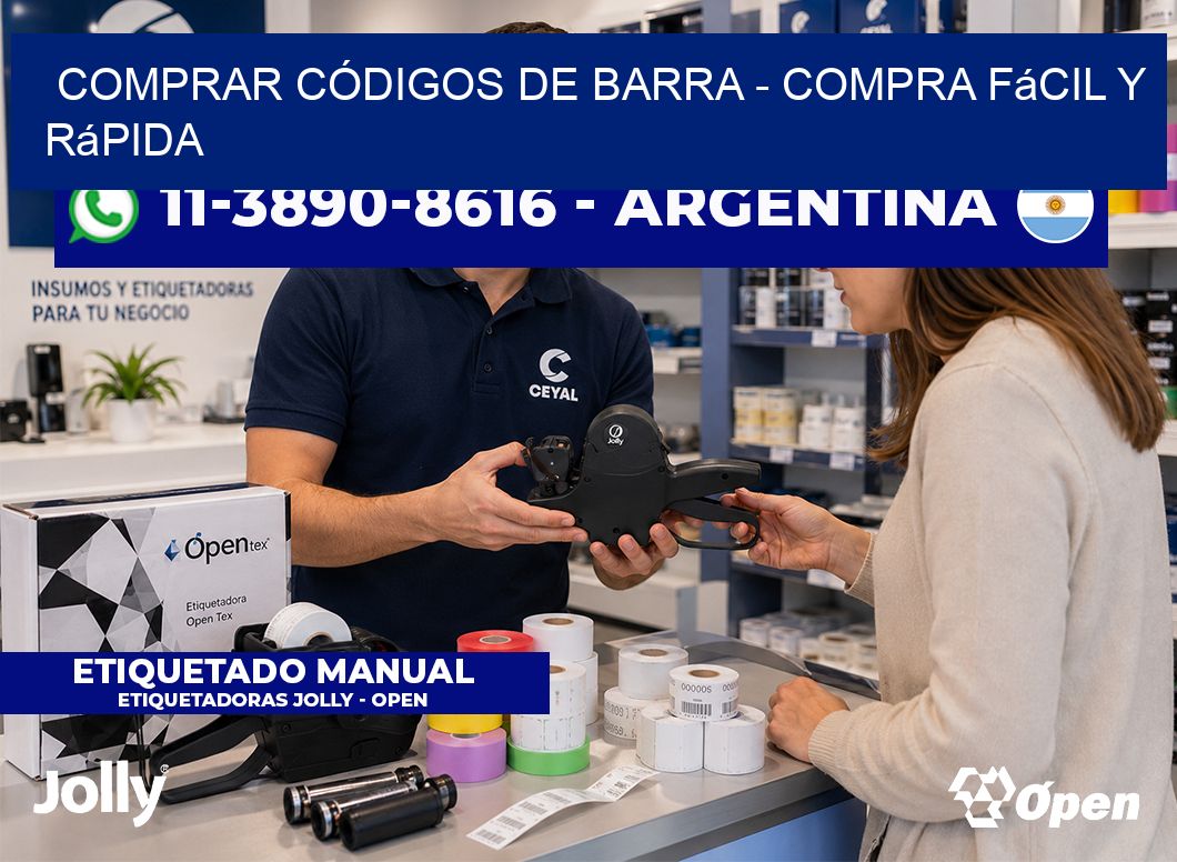 COMPRAR CÓDIGOS DE BARRA - Compra fácil y rápida