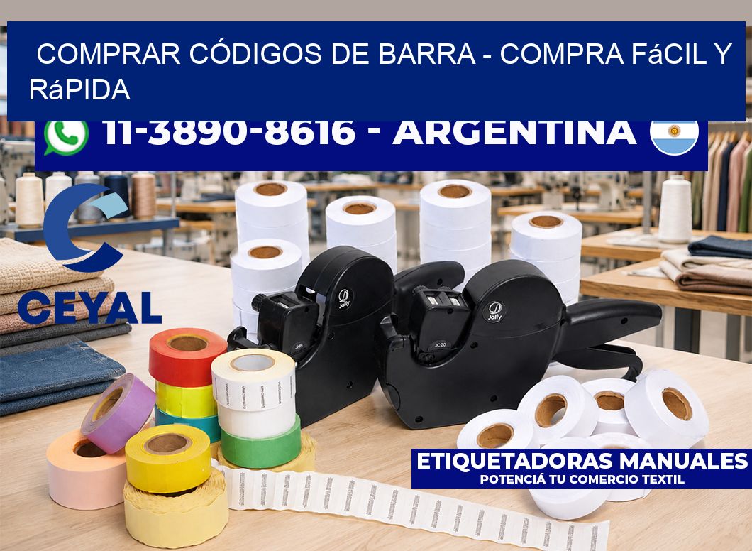COMPRAR CÓDIGOS DE BARRA – Compra fácil y rápida