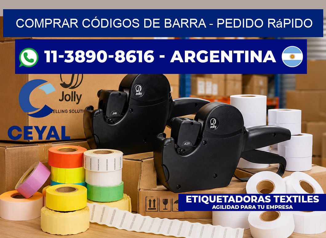 COMPRAR CÓDIGOS DE BARRA - Pedido rápido