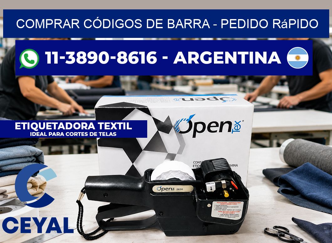 COMPRAR CÓDIGOS DE BARRA - Pedido rápido
