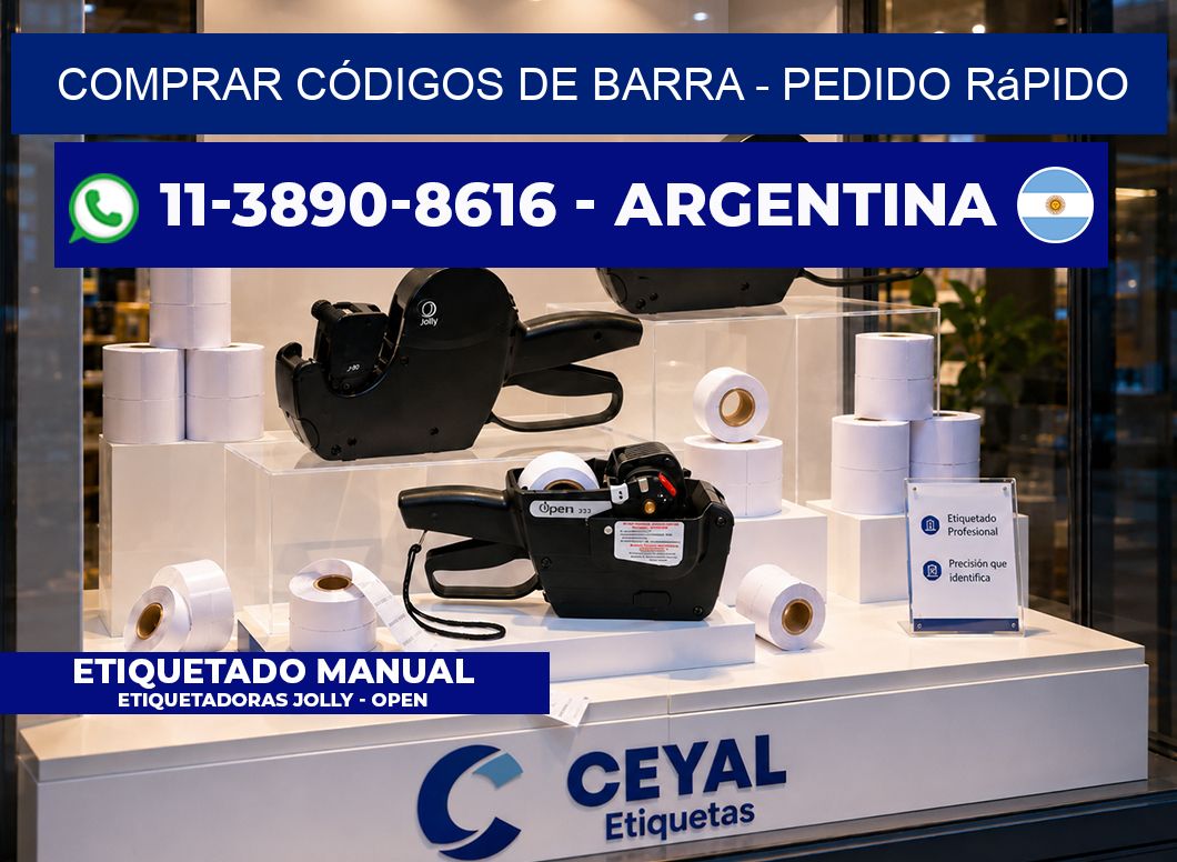 COMPRAR CÓDIGOS DE BARRA - Pedido rápido