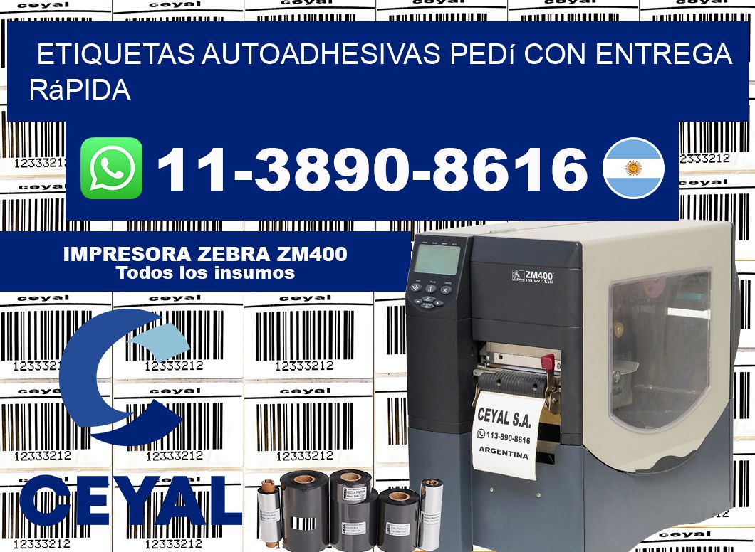 ETIQUETAS AUTOADHESIVAS Pedí con entrega rápida