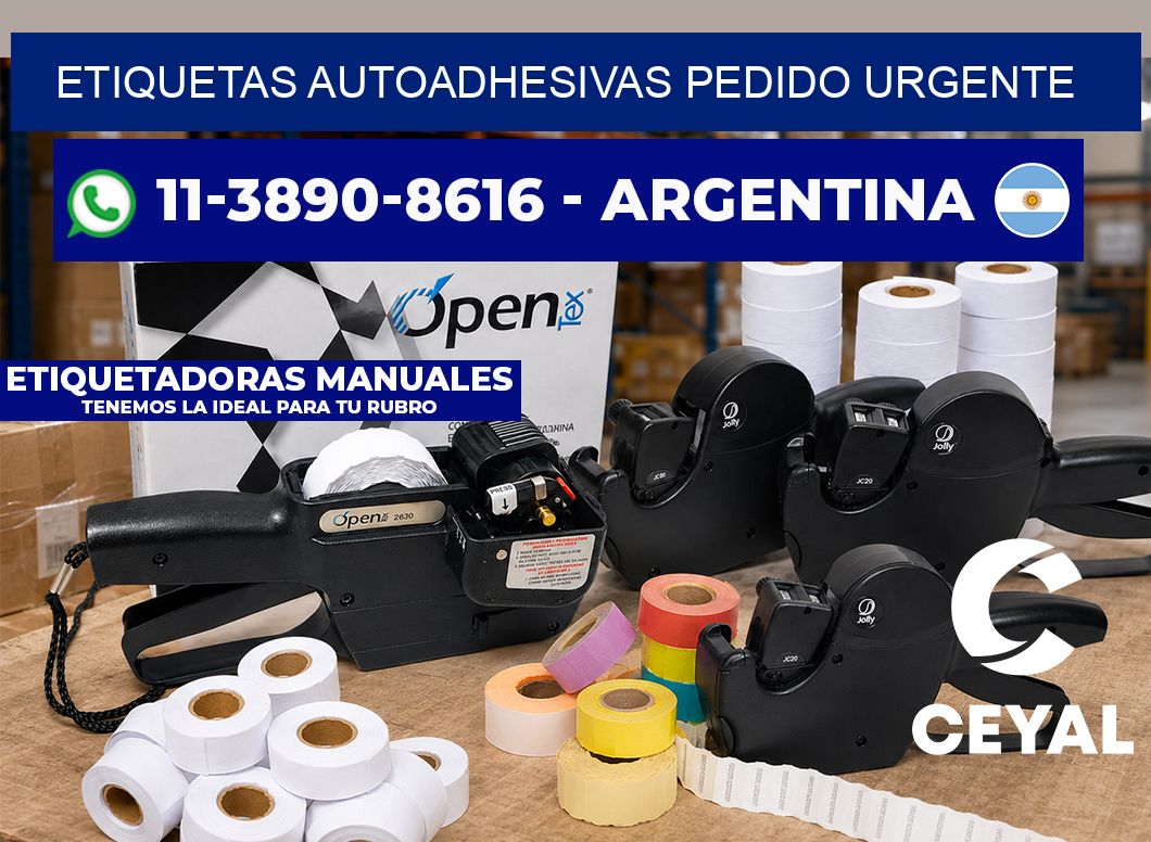 ETIQUETAS AUTOADHESIVAS Pedido urgente
