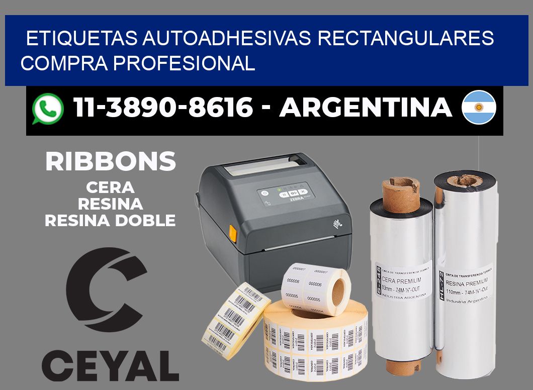 ETIQUETAS AUTOADHESIVAS RECTANGULARES Compra profesional