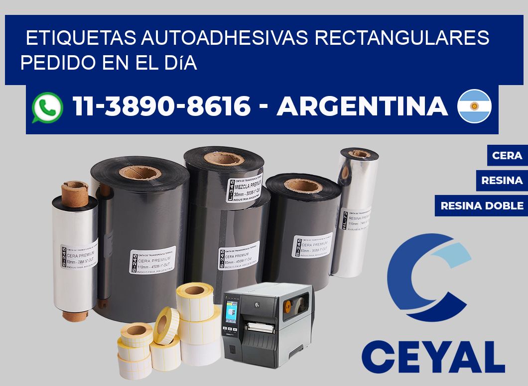 ETIQUETAS AUTOADHESIVAS RECTANGULARES Pedido en el día