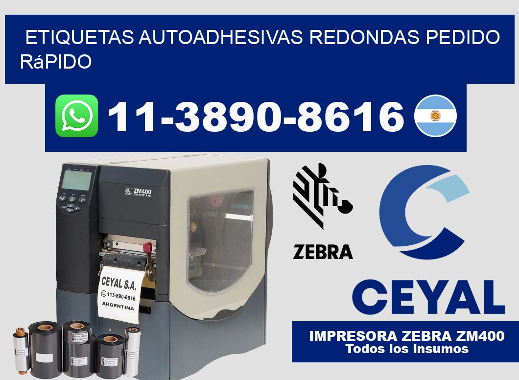 ETIQUETAS AUTOADHESIVAS REDONDAS Pedido rápido