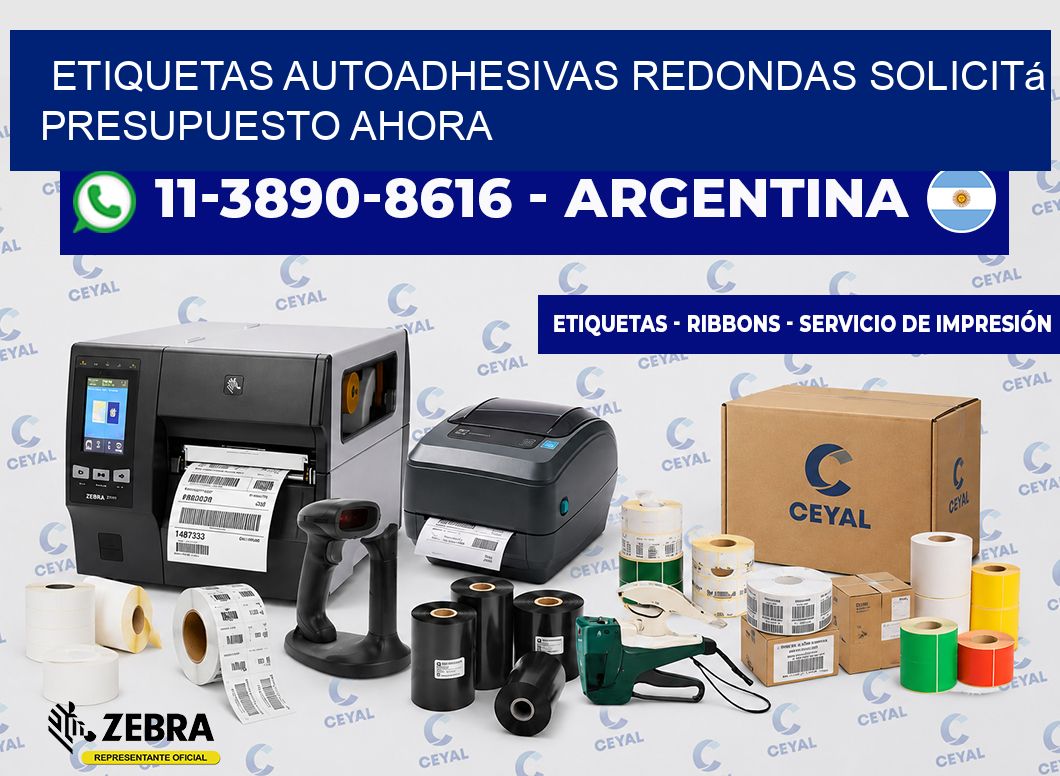 ETIQUETAS AUTOADHESIVAS REDONDAS Solicitá presupuesto ahora