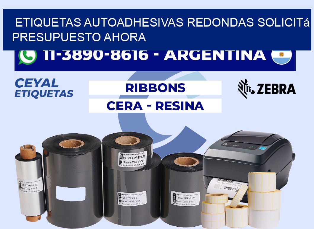 ETIQUETAS AUTOADHESIVAS REDONDAS Solicitá presupuesto ahora