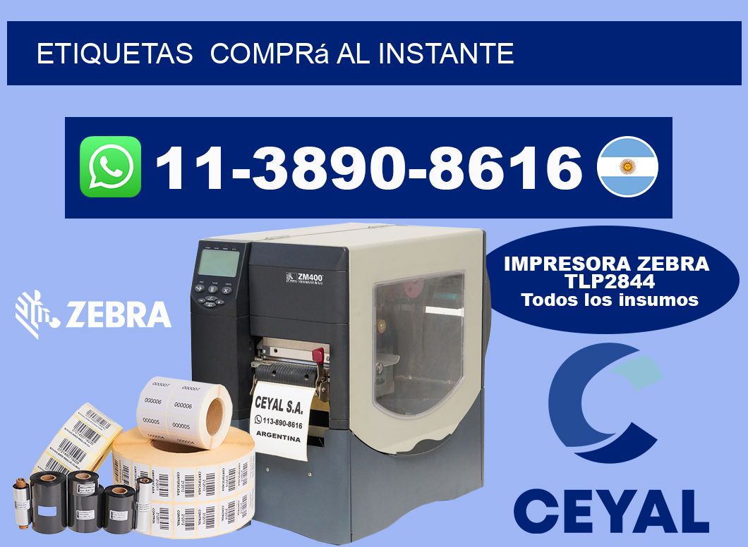 ETIQUETAS  Comprá al instante