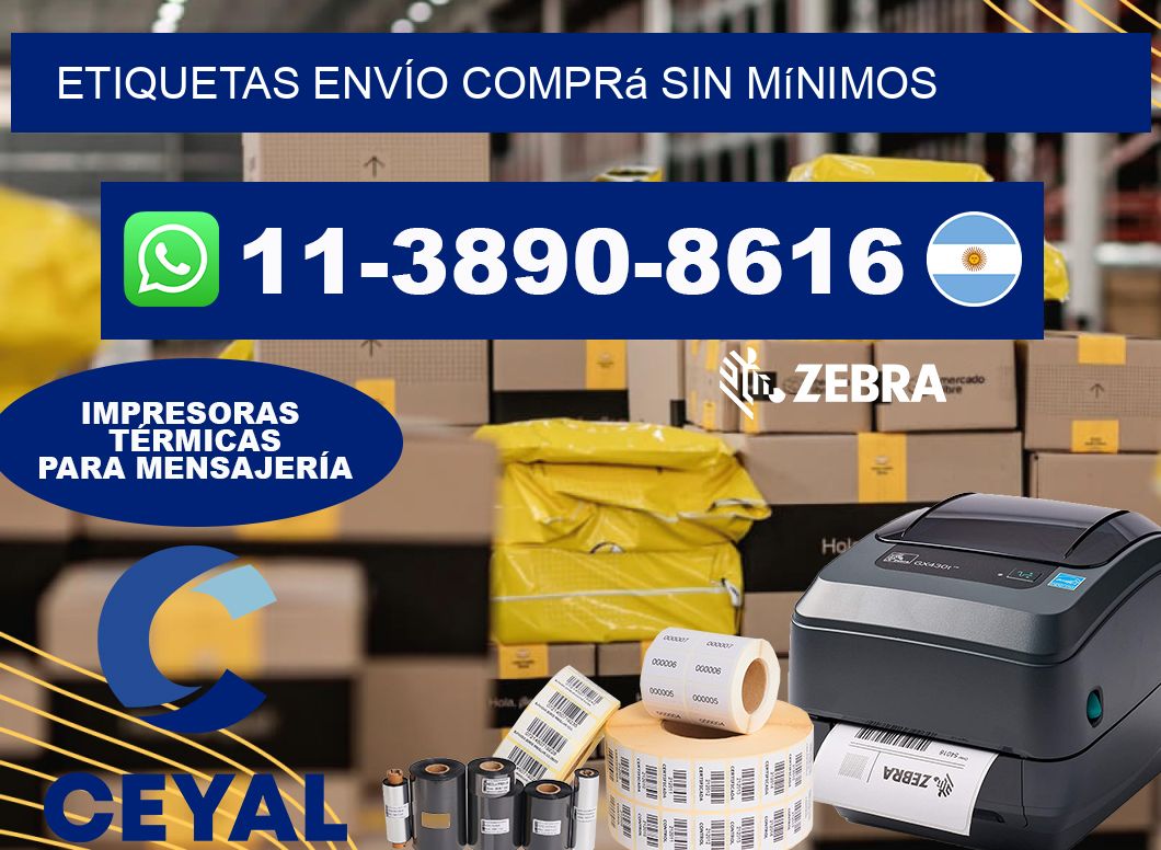 ETIQUETAS ENVÍO Comprá sin mínimos