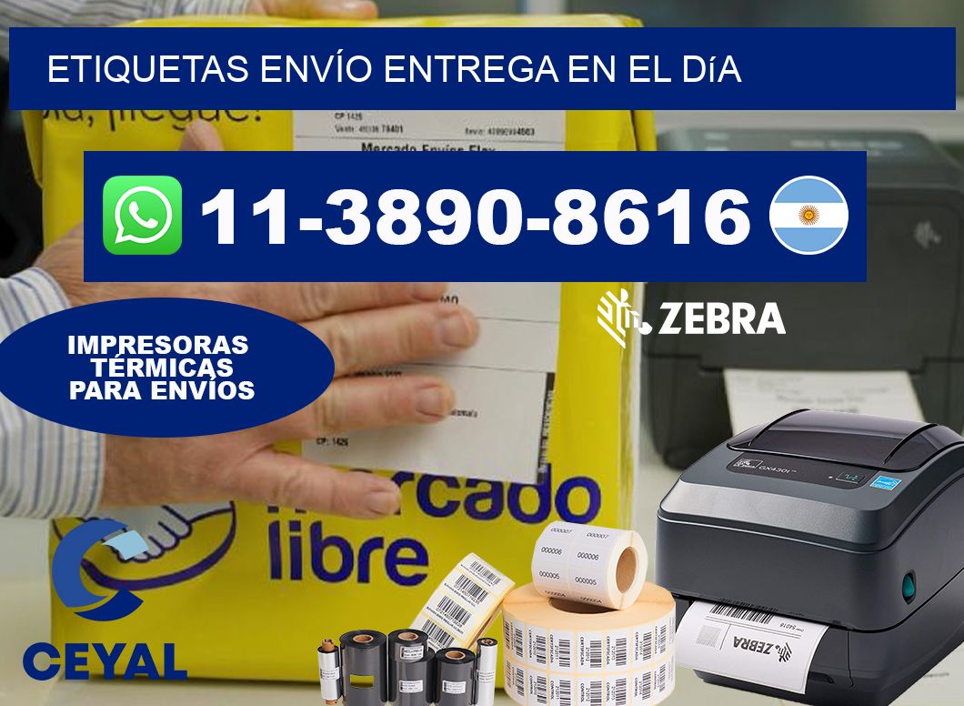 ETIQUETAS ENVÍO Entrega en el día