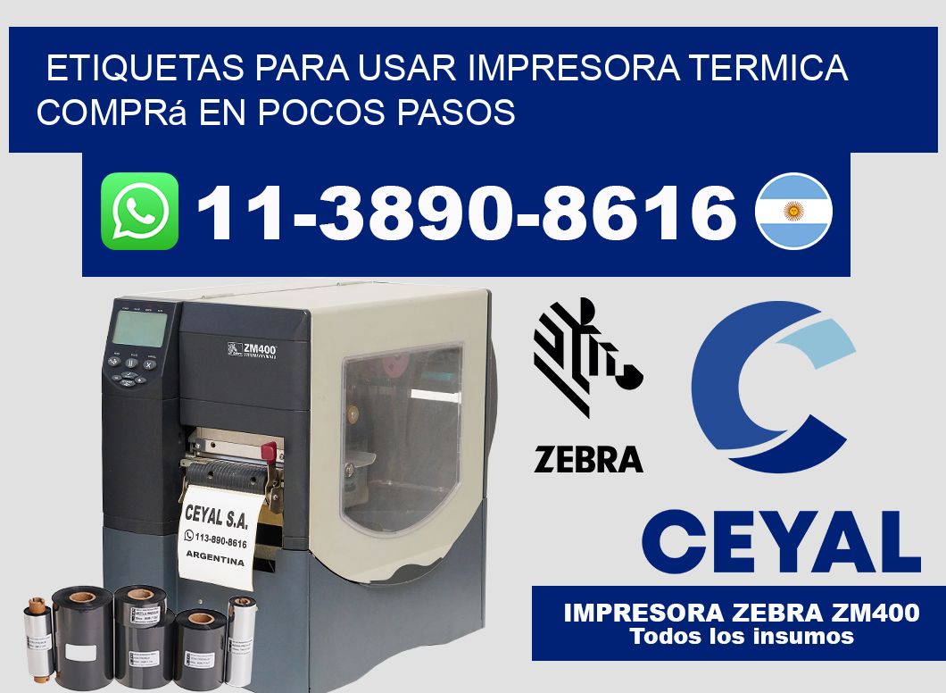 ETIQUETAS PARA USAR IMPRESORA TERMICA Comprá en pocos pasos
