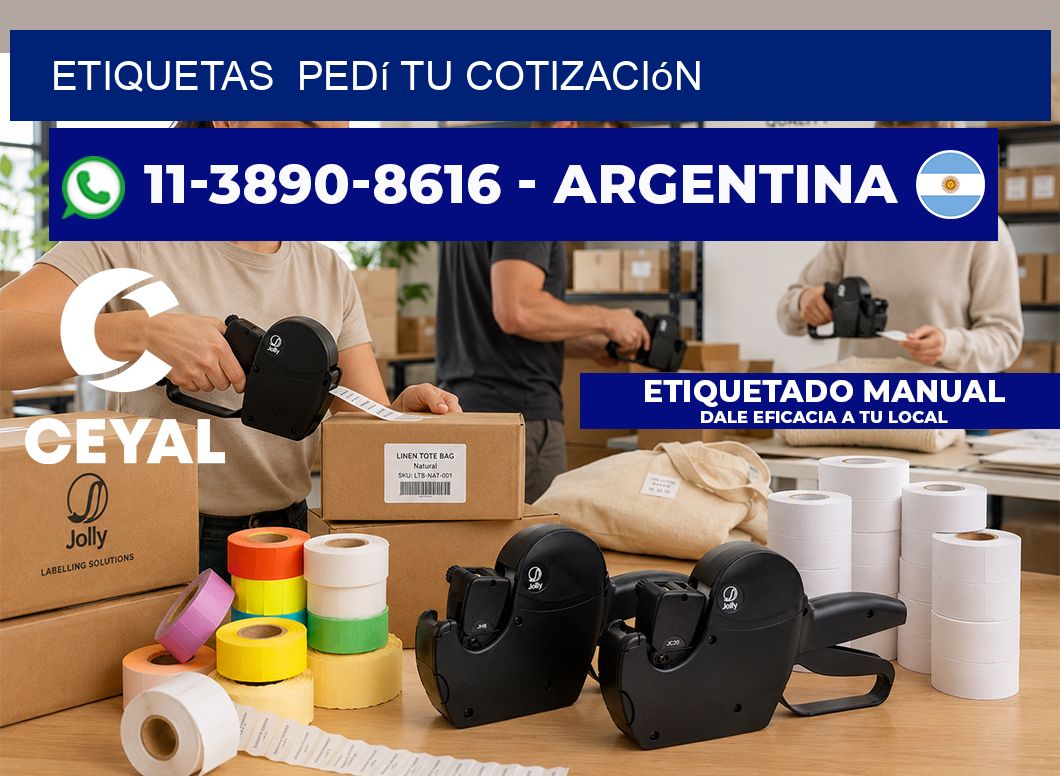 ETIQUETAS  Pedí tu cotización