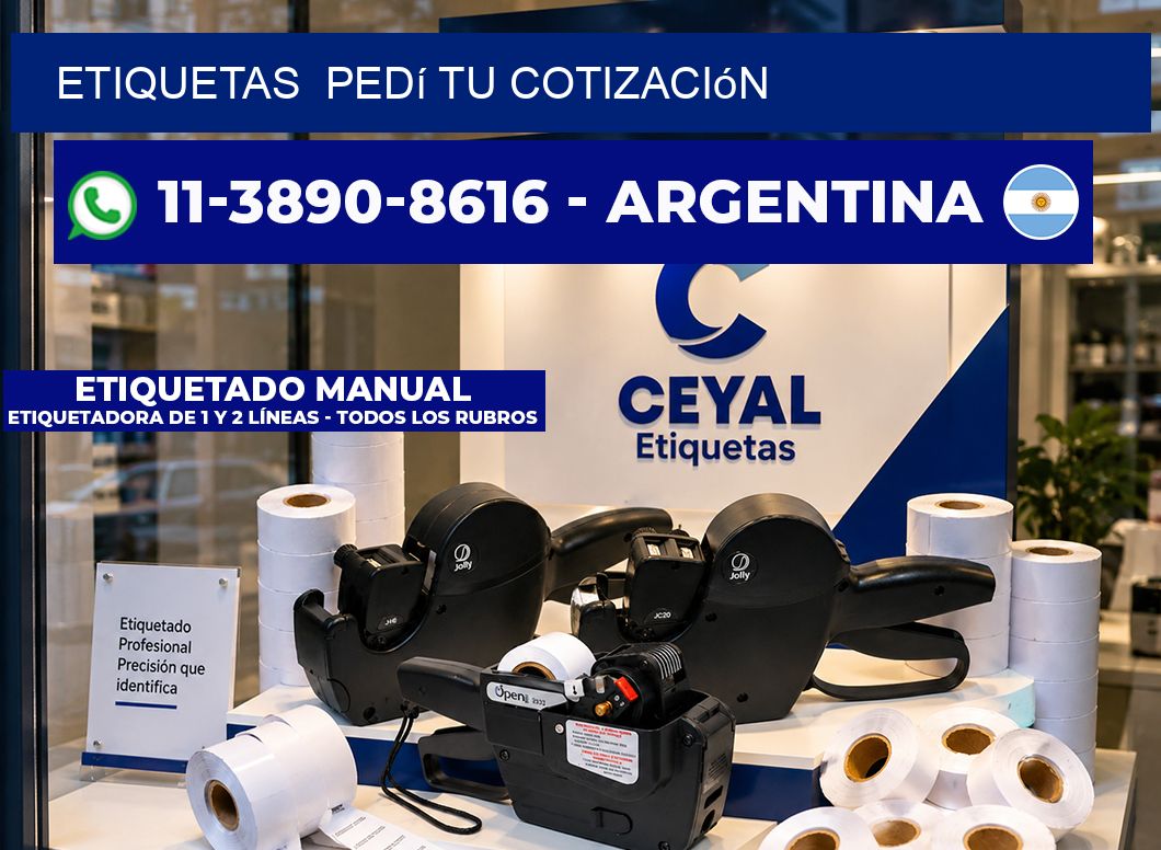 ETIQUETAS  Pedí tu cotización