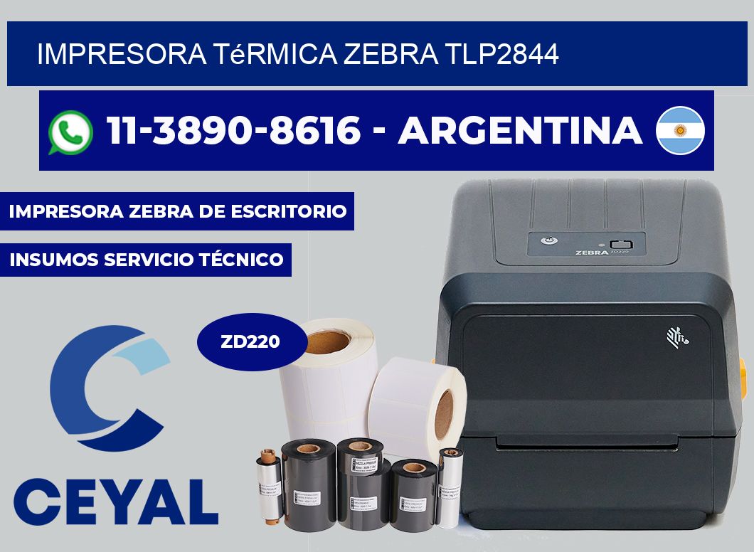 Impresora térmica Zebra tlp2844