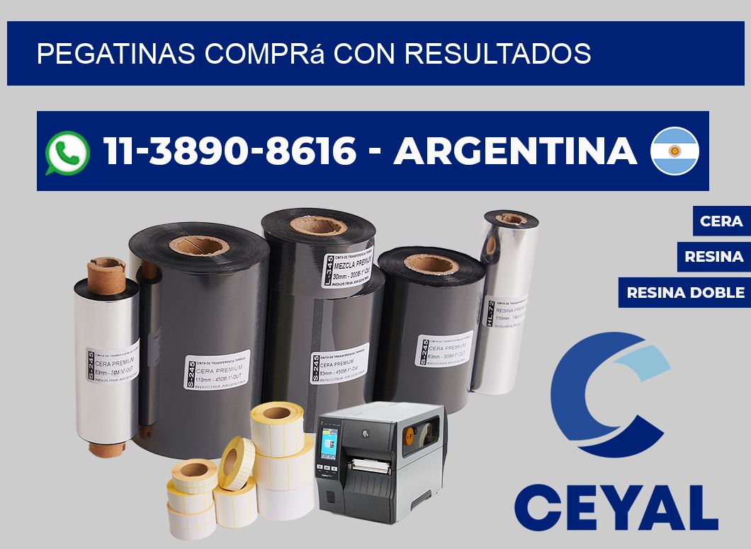 PEGATINAS Comprá con resultados