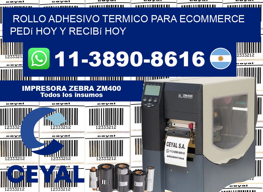 ROLLO ADHESIVO TERMICO PARA ECOMMERCE Pedí hoy y recibí hoy