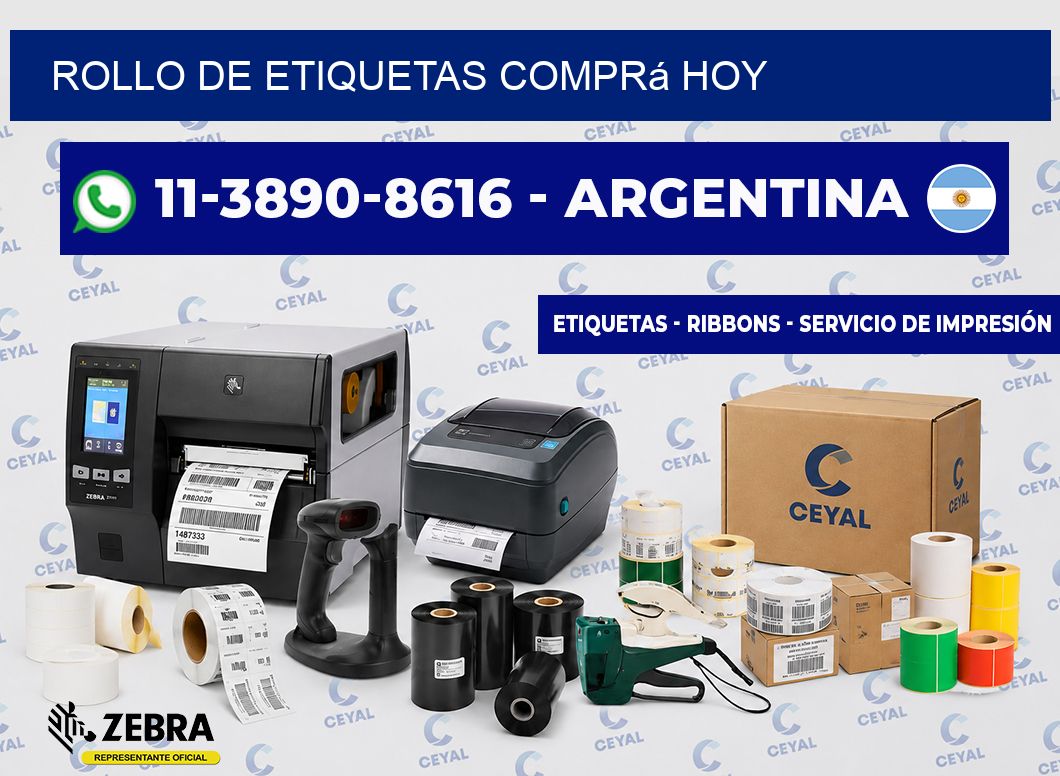 ROLLO DE ETIQUETAS Comprá hoy