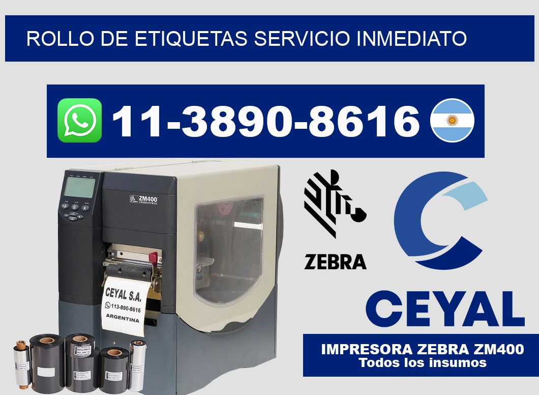 ROLLO DE ETIQUETAS Servicio inmediato