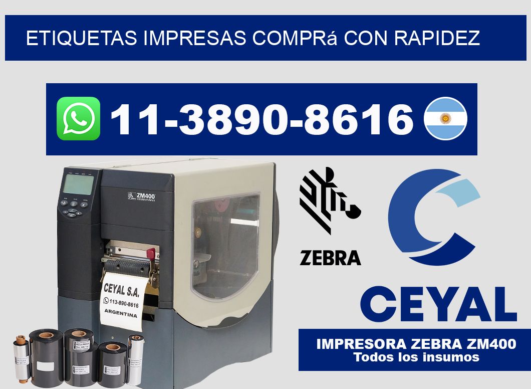 etiquetas impresas Comprá con rapidez