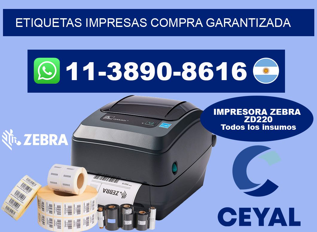 etiquetas impresas Compra garantizada