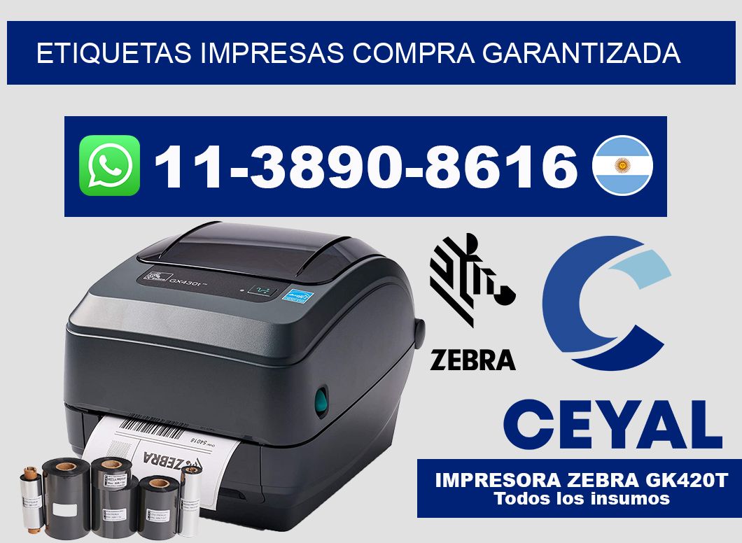 etiquetas impresas Compra garantizada