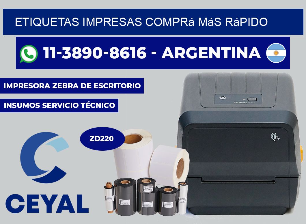 etiquetas impresas Comprá más rápido