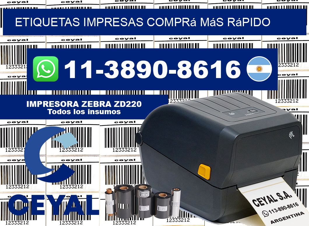 etiquetas impresas Comprá más rápido