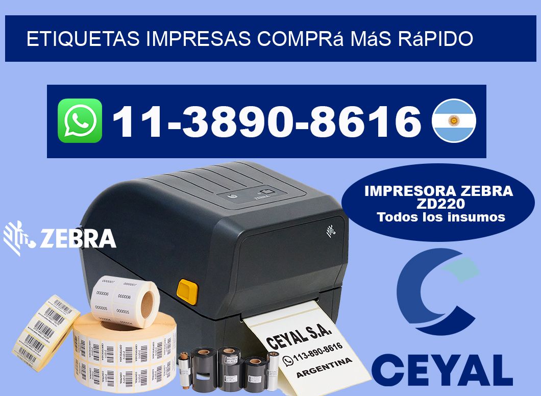 etiquetas impresas Comprá más rápido