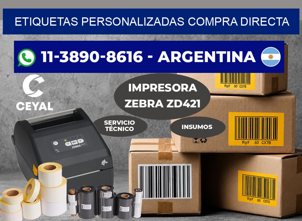 etiquetas personalizadas Compra directa