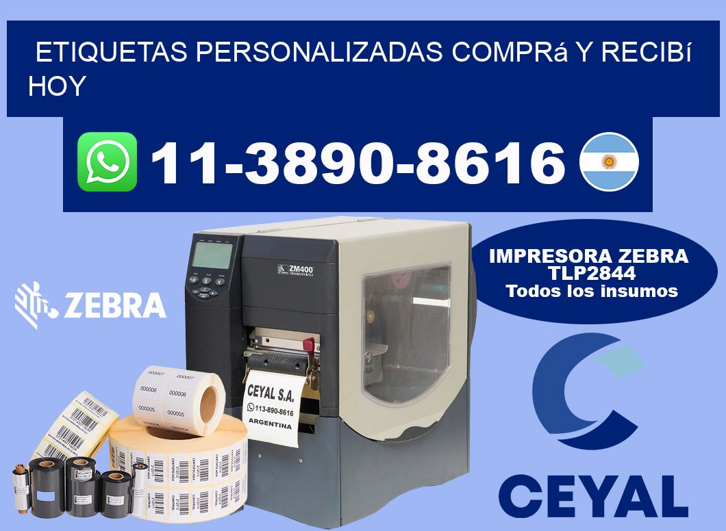 etiquetas personalizadas Comprá y recibí hoy