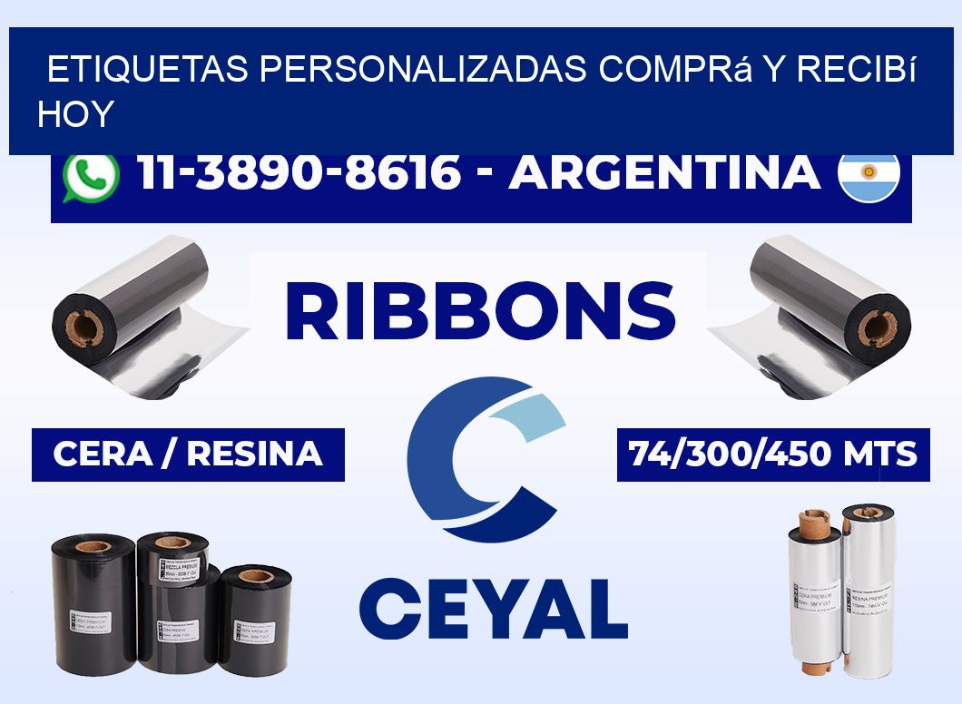etiquetas personalizadas Comprá y recibí hoy