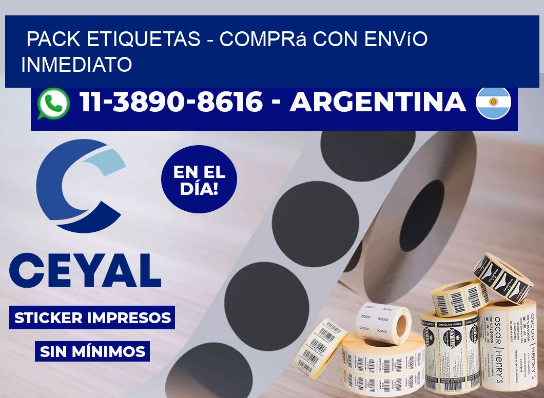 pack etiquetas - Comprá con envío inmediato