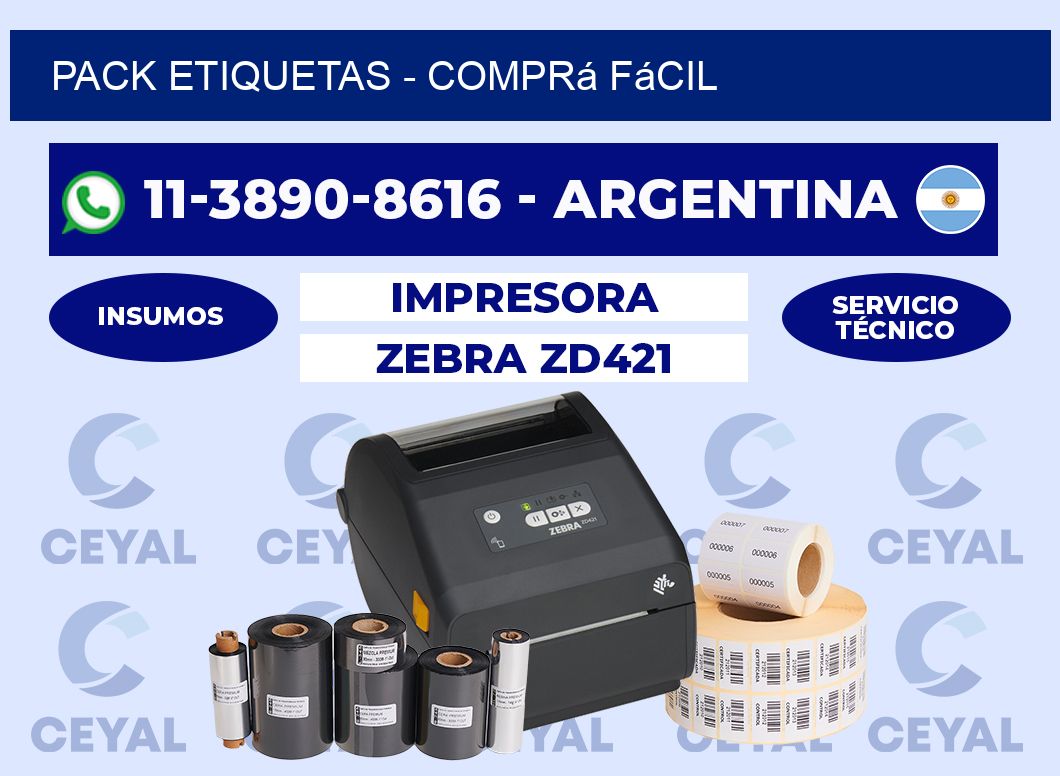 pack etiquetas - Comprá fácil