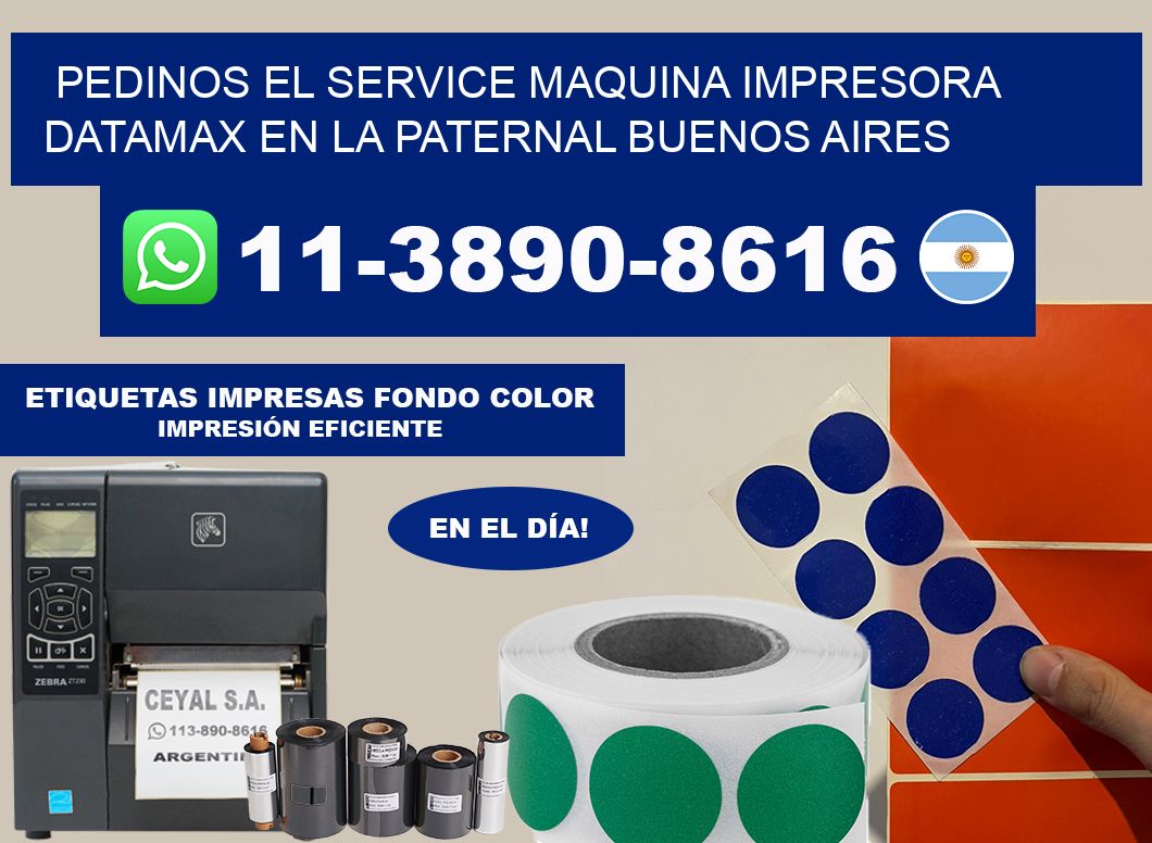 pedinos el service Maquina impresora Datamax en La Paternal Buenos Aires