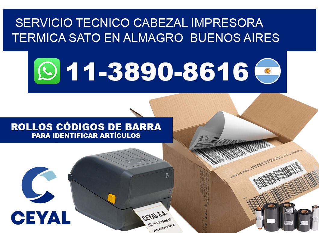 servicio tecnico cabezal impresora termica Sato en Almagro  Buenos Aires