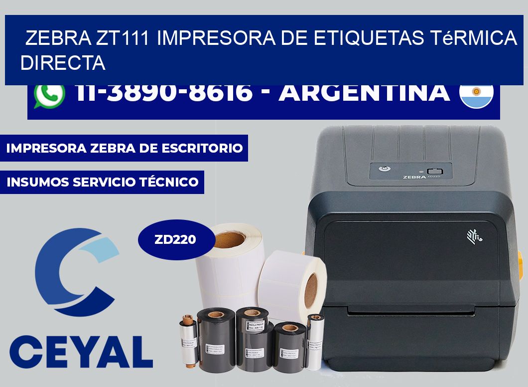 zebra ZT111 impresora de etiquetas térmica directa