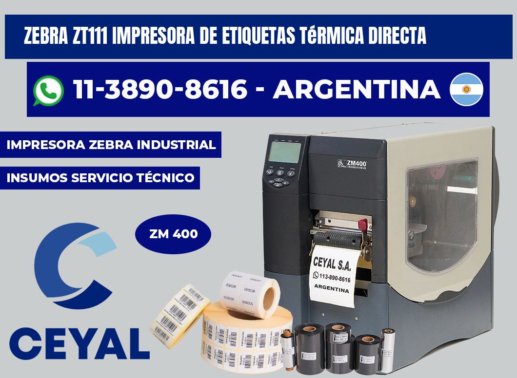 zebra ZT111 impresora de etiquetas térmica directa