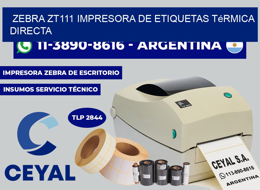 zebra ZT111 impresora de etiquetas térmica directa
