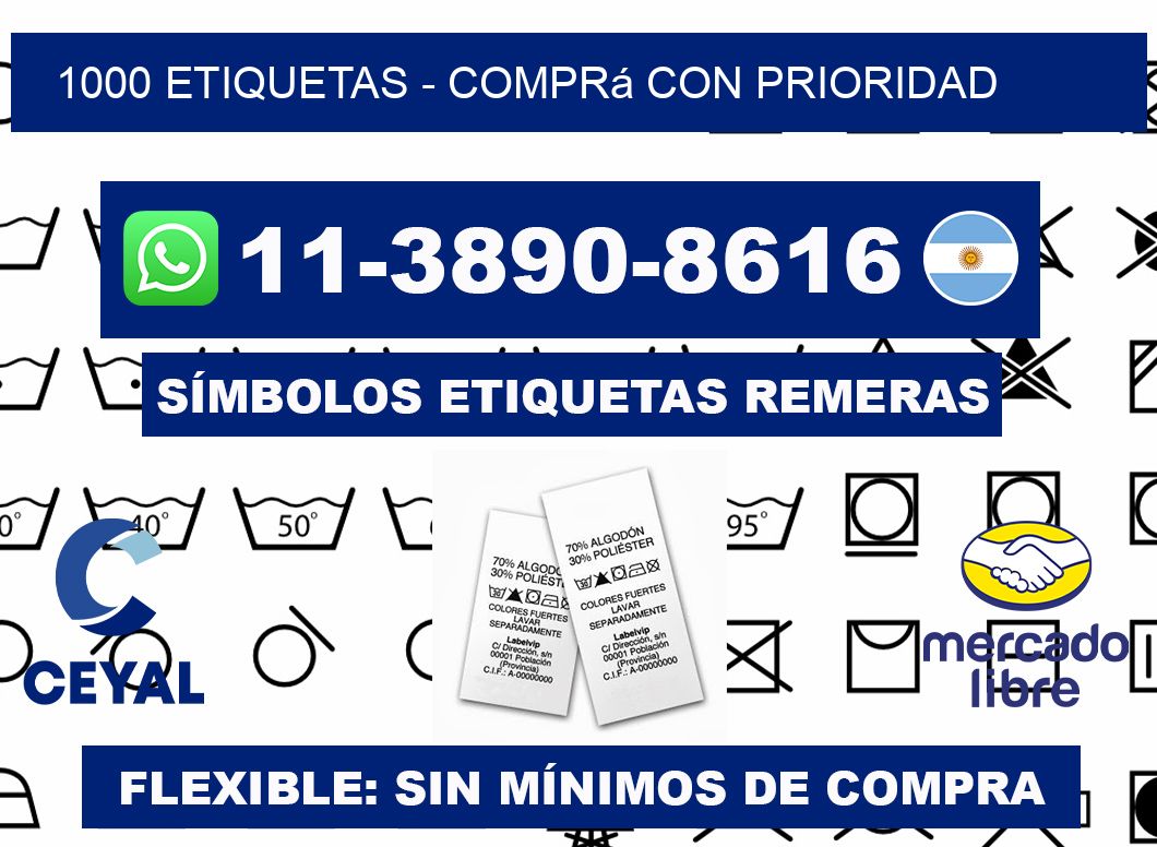 1000 ETIQUETAS - Comprá con prioridad