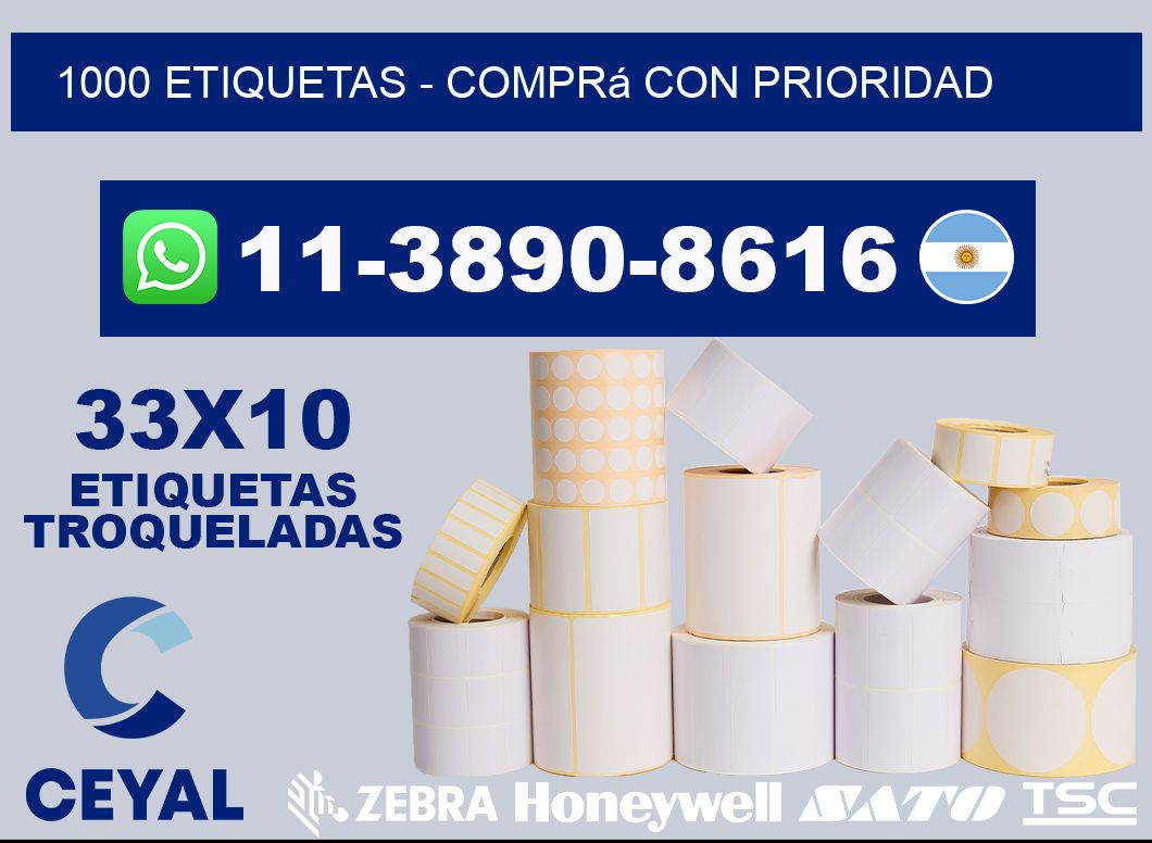 1000 ETIQUETAS - Comprá con prioridad