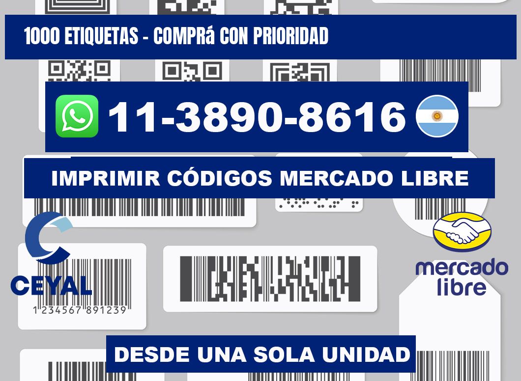 1000 ETIQUETAS - Comprá con prioridad