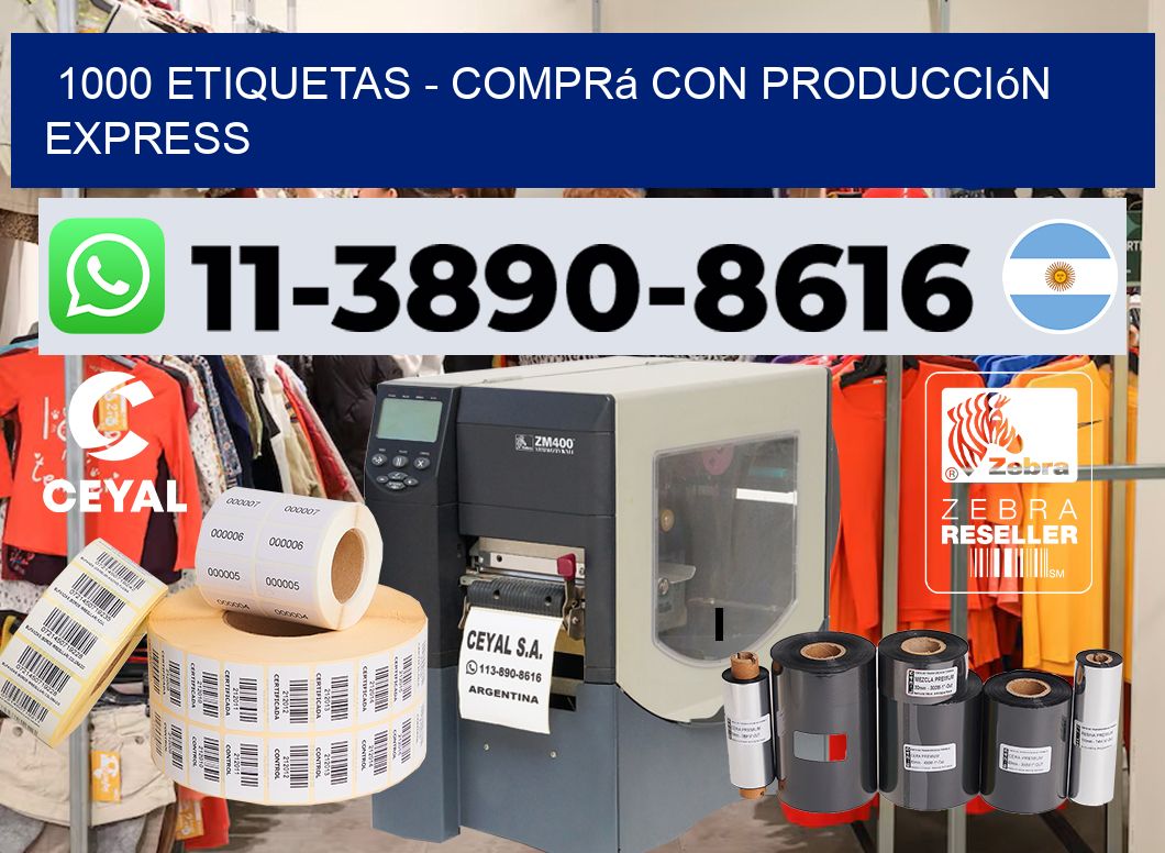 1000 ETIQUETAS - Comprá con producción express