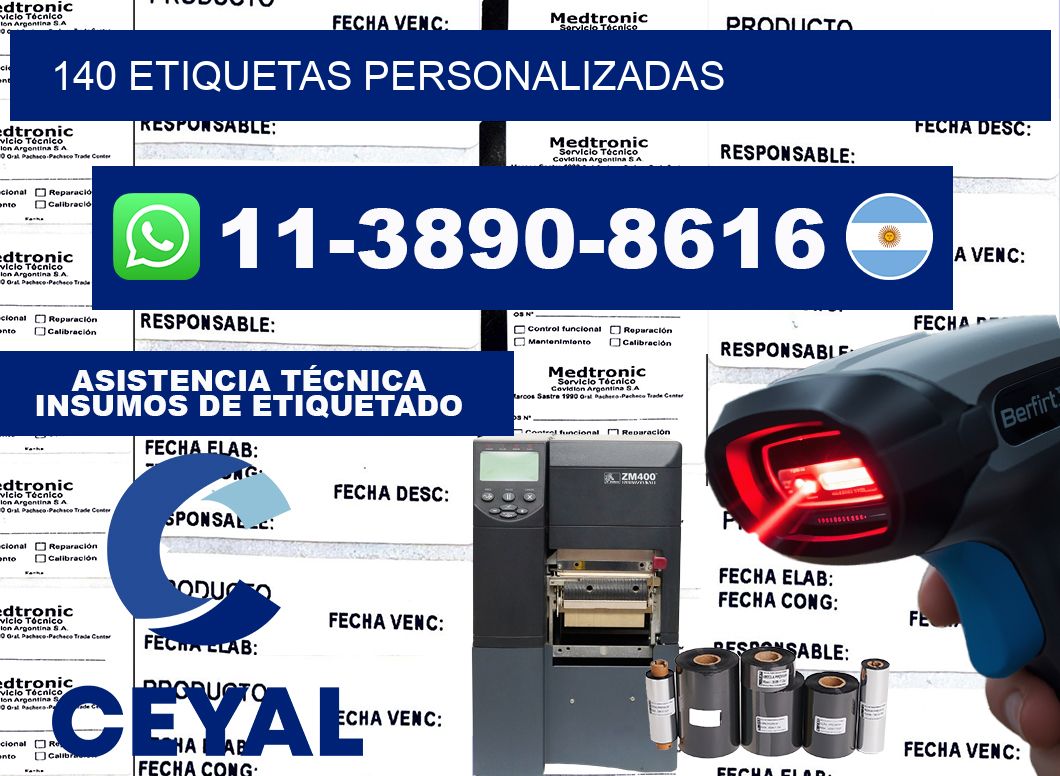 140 ETIQUETAS PERSONALIZADAS