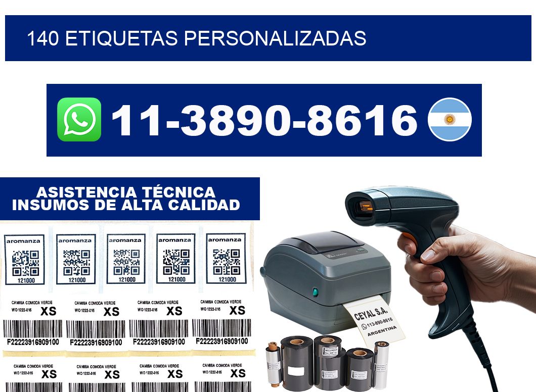 140 ETIQUETAS PERSONALIZADAS
