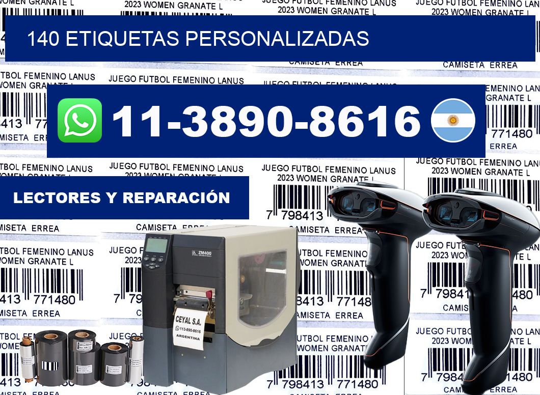 140 ETIQUETAS PERSONALIZADAS