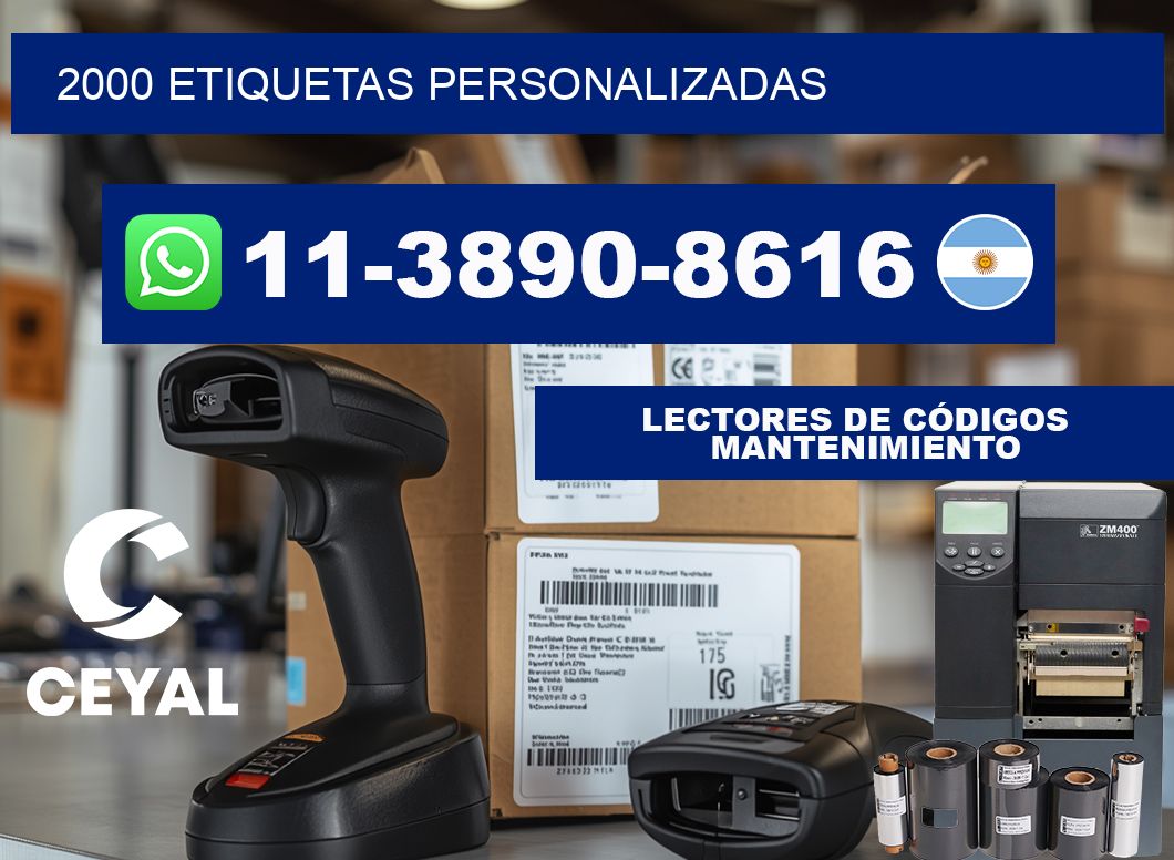 2000 ETIQUETAS PERSONALIZADAS