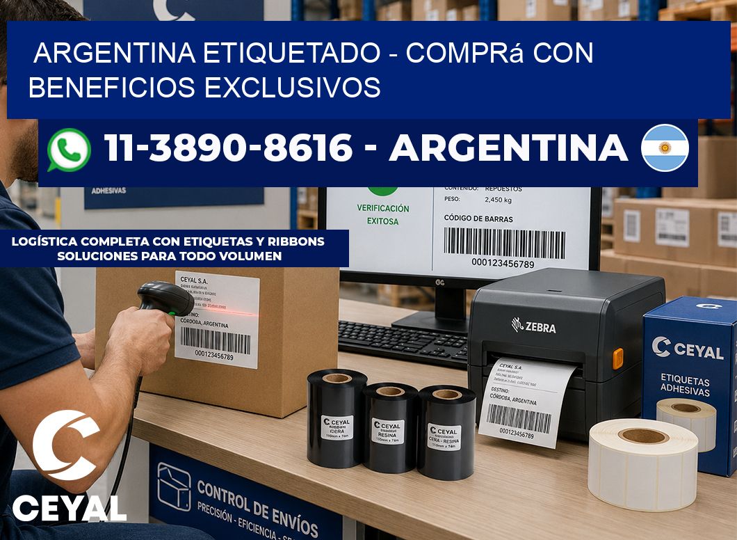 ARGENTINA ETIQUETADO - Comprá con beneficios exclusivos