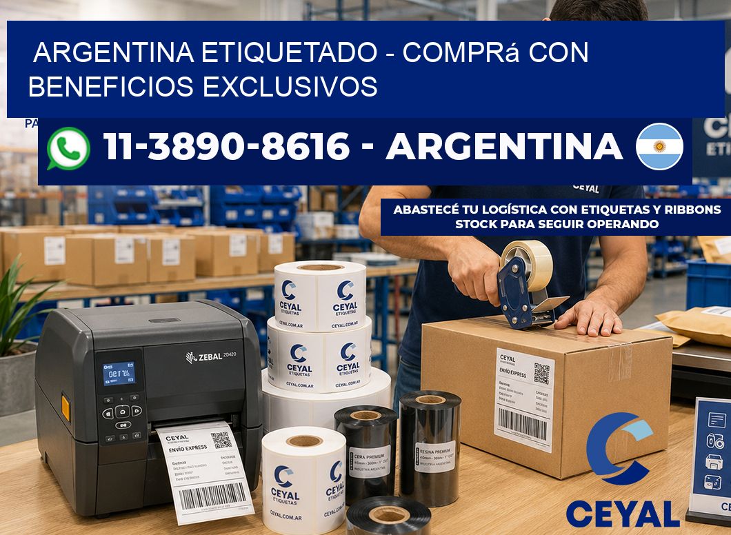 ARGENTINA ETIQUETADO - Comprá con beneficios exclusivos