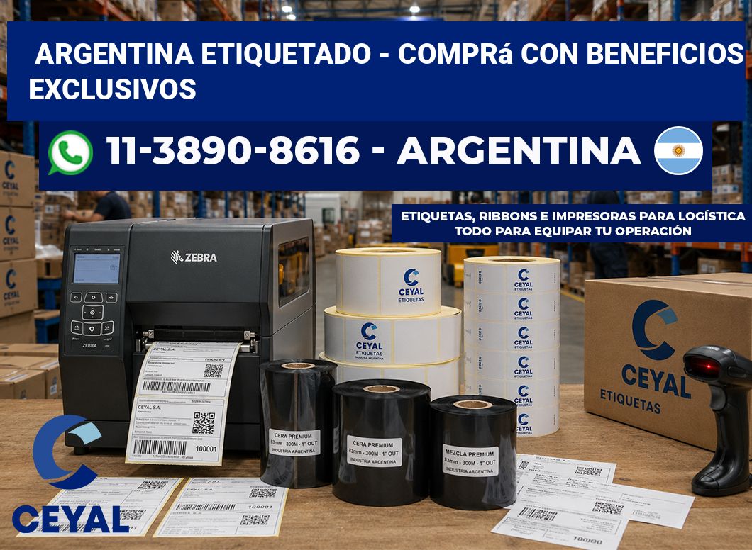 ARGENTINA ETIQUETADO – Comprá con beneficios exclusivos